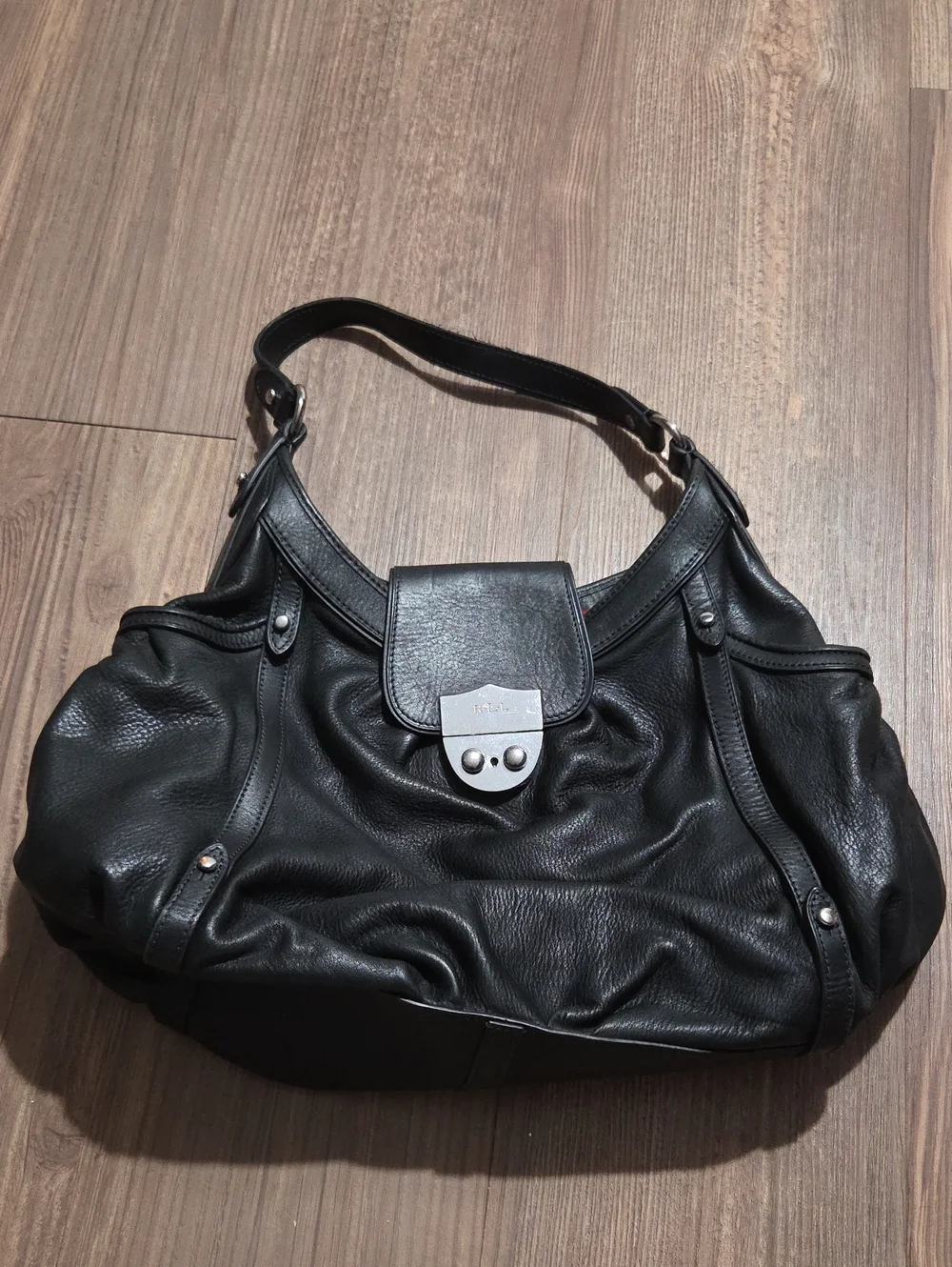 Y2K Lauren Ralph Lauren Leather Shoulder Bag